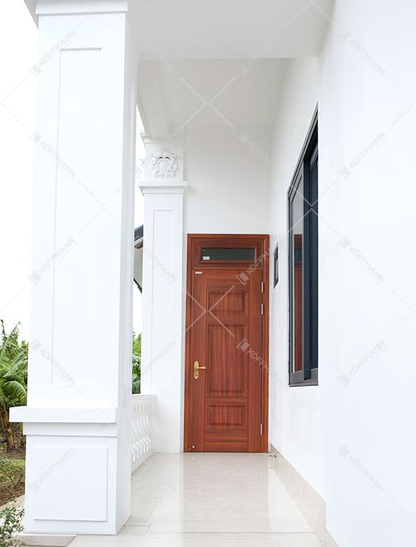 Cửa thép vân gỗ Koffmann KG-1.03-1TK - 1 cánh - Mai Chương Bến Tre
