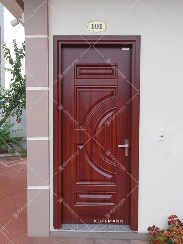 Cửa thép vân gỗ Koffmann KG-1.01-1NC 1 cánh - Bến Tre