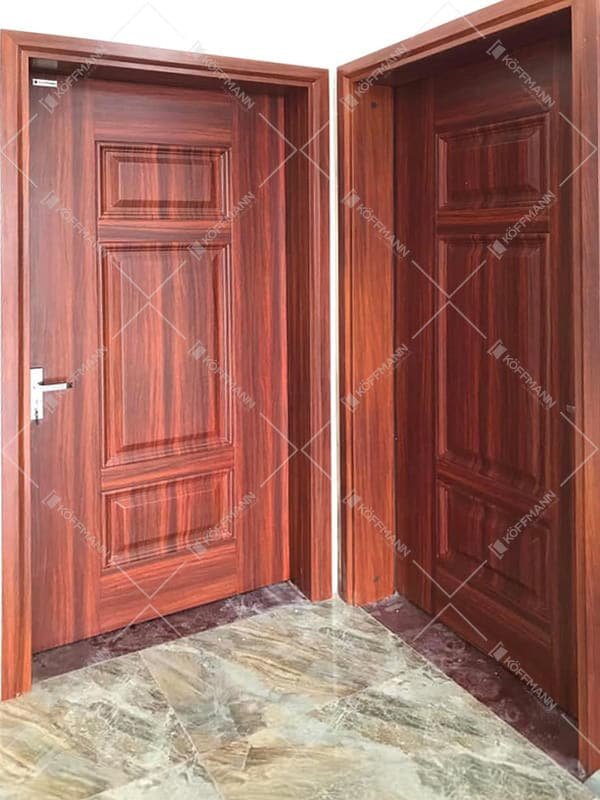 Cửa thép vân gỗ Koffmann KG-1.03 1 cánh - Mai Chương Bến Tre