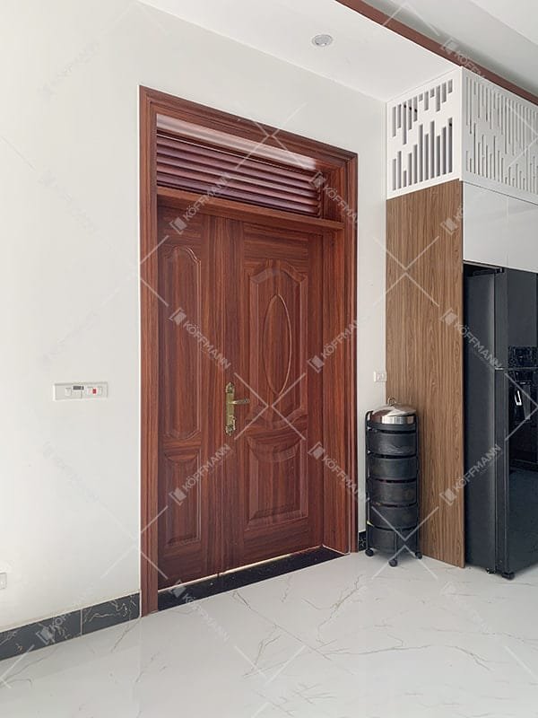 Cửa thép vân gỗ Koffmann KG-21.07.07A-1TK - Mai Chương Bến Tre