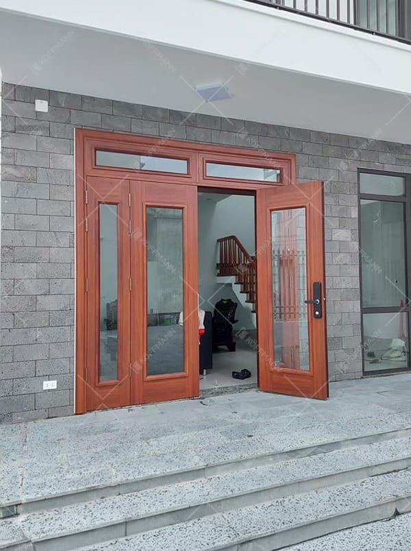 Cửa thép vân gỗ 4 cánh Koffmann KG-41.K.K-4TK tại Bến Tre