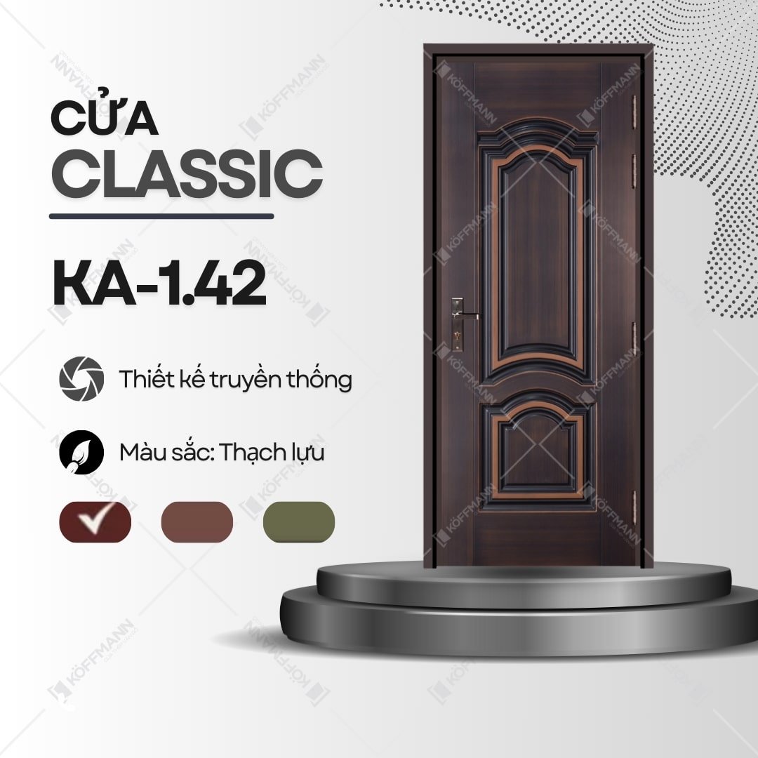Cửa thép Classic Koffmann KA-1.42 1 cánh - Bến Tre
