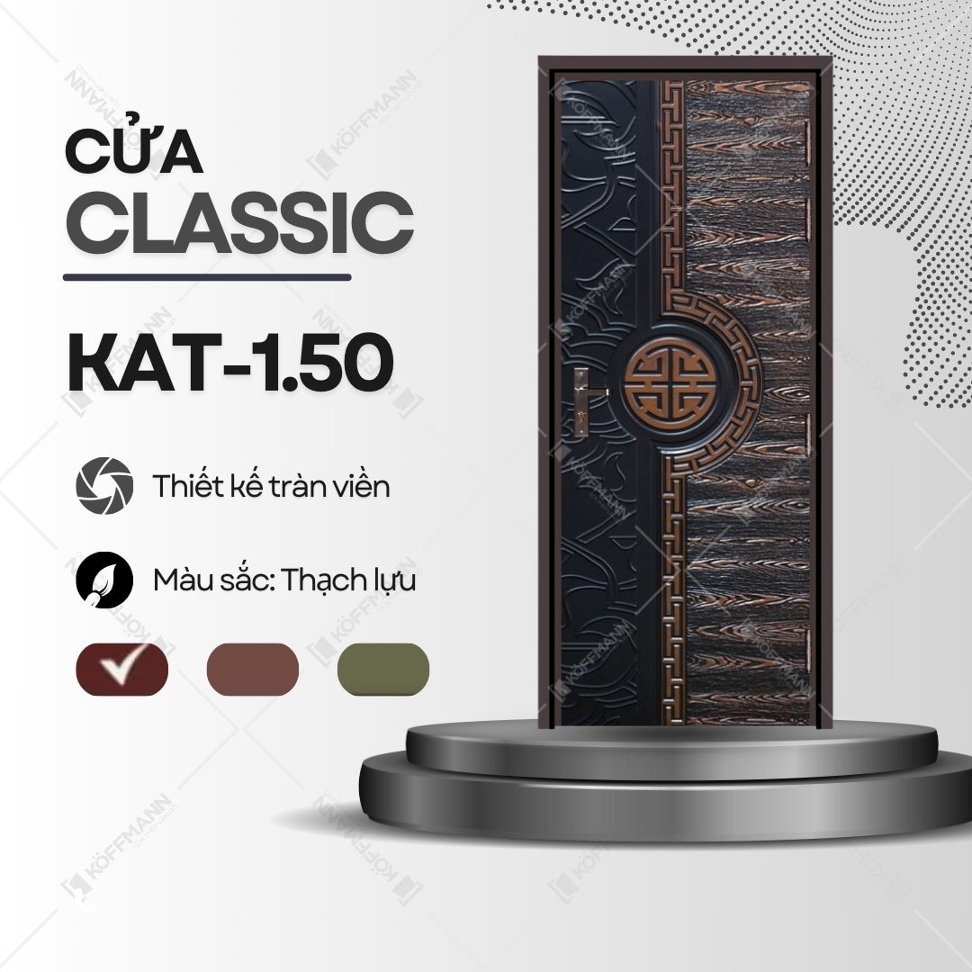 Cửa thép Classic Koffmann KAT-1.50 1 cánh - Bến Tre