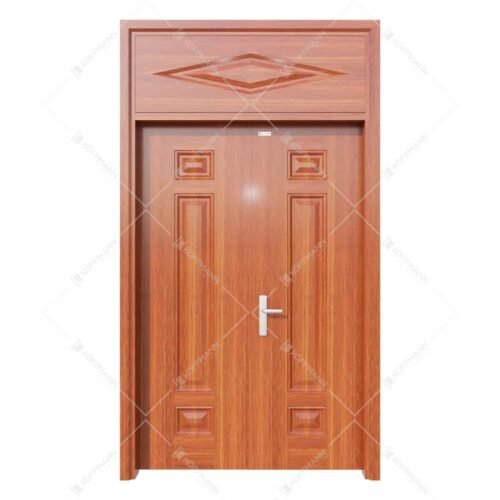 Cửa thép vân gỗ 2 cánh Koffmann KG-22.03A tại Bến Tre - Mai Chương