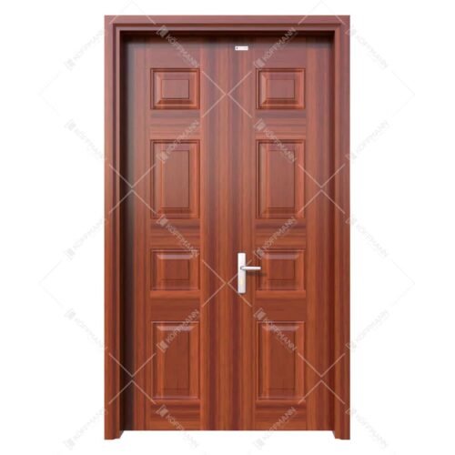 Cửa thép vân gỗ 2 cánh Koffmann KG-22.CS1 tại Bến Tre - Mai Chương