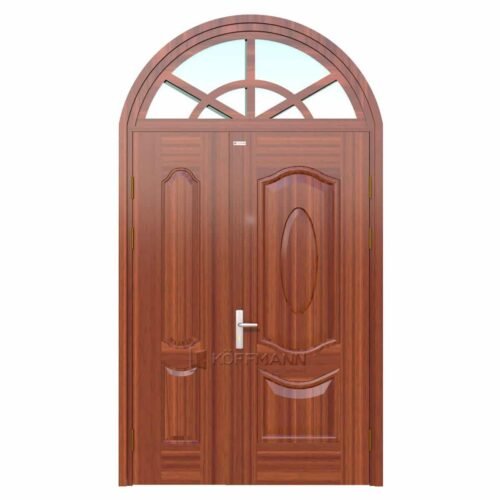 Cửa thép vân gỗ Koffmann KGV-21.07.07A tại Bến Tre - Mai Chương