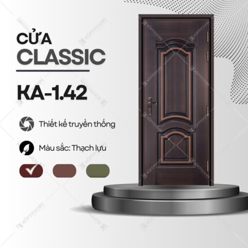 Cửa thép Classic Koffmann KA-1.42 1 cánh tại Bến Tre - Maiwindows
