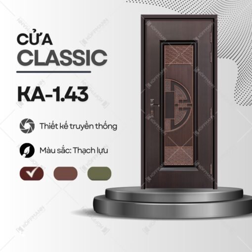 Cửa thép Classic Koffmann KA-1.43 tại Bến Tre - Maiwindows