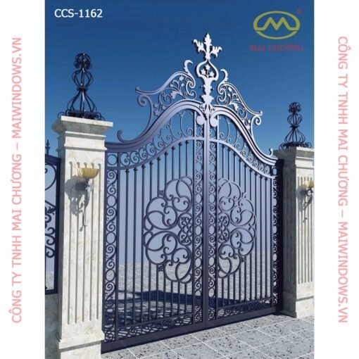 Cửa cổng sắt mỹ thuật CCS-1162