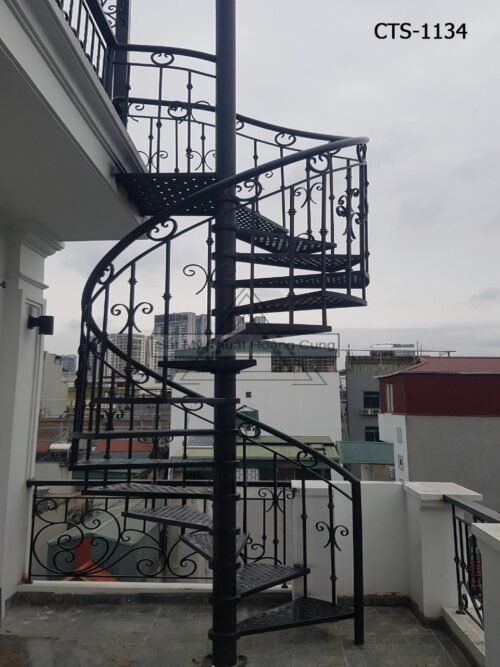 Cầu thang sắt mỹ thuật CTS-1134