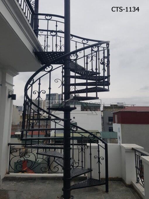 Cầu thang sắt mỹ thuật CTS-1134