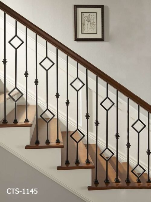 Cầu thang sắt mỹ thuật CTS-1145