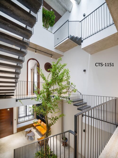 Cầu thang sắt mỹ thuật CTS-1151