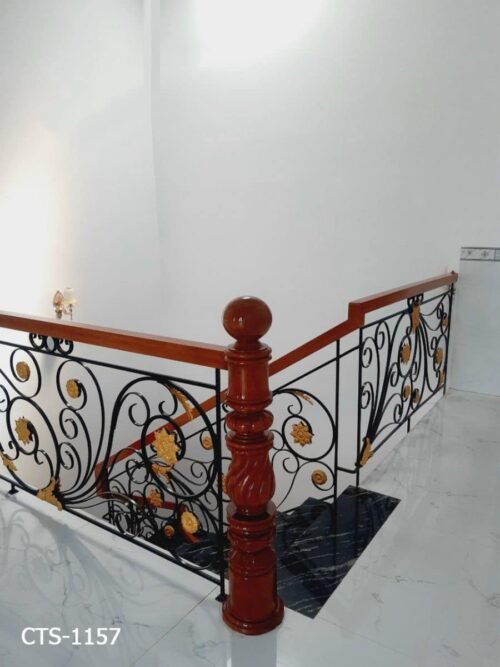 Cầu thang sắt mỹ thuật CTS-1157