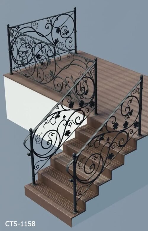 Cầu thang sắt mỹ thuật CTS-1158