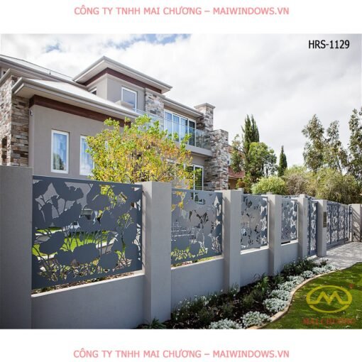 Hàng rào sắt mỹ thuật CNC HRS-1129
